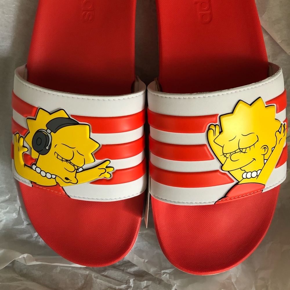 The Simpson’s Lisa Comfort Slide ADIDAS US 10 NWT